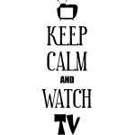Ambiance - sticker sticker keep calm and watch tv