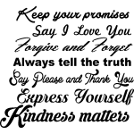Ambiance - sticker sticker keep your promises say i love you