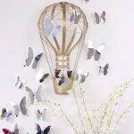 Ambiance - sticker kit de 12 stickers papillons 3d miroirs