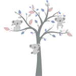 Ambiance - sticker stickers koalas sur l'arbre magique