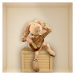 Ambiance - sticker sticker lapin � la guitare