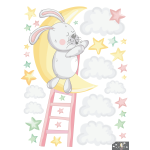 Ambiance - sticker stickers lapin r�veur dans les �toiles
