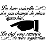 Ambiance - sticker sticker le lave vaisselle n'a pas chang� de place depuis hier