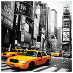Ambiance - sticker sticker lave vaisselle new york taxi jaunes