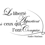 Ambiance - sticker sticker la libert� - andr� malraux