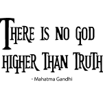 Ambiance - sticker sticker mahatma gandhi no god higher than truth
