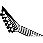 Ambiance - sticker sticker manche de guitare