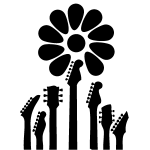 Ambiance - sticker sticker manches de guitare sous le soleil