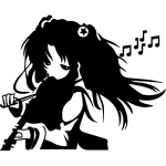 Ambiance - sticker sticker manga violoniste