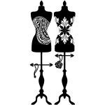 Ambiance - sticker sticker mannequins habillés en vêtement, bijoux Ambiance - sticker sticker mannequins habillés en vêtement, bijoux