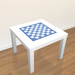 Ambiance - sticker sticker meubles ikea echiquier en bleu