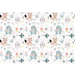 Ambiance - sticker sticker meuble pour enfant animaux des bois