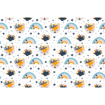 Ambiance - sticker sticker meuble enfant renards indiens et les arcs - en - ciel