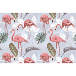 Ambiance - sticker sticker meuble tropical flamants roses