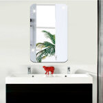 Ambiance - sticker sticker miroir rectangle bords arrondis 42x27 cm