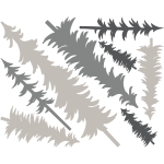 Ambiance - sticker stickers nature sapins des bois