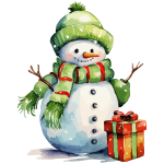 Ambiance - sticker sticker de no�l bonhomme de neige
