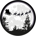Ambiance - sticker sticker no�l au claire de la lune