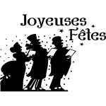 Ambiance - sticker sticker no�l joyeuses f�tes et sa chorale