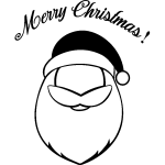 Ambiance - sticker sticker no�l p�re no�l rigolo merry christmas