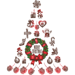Ambiance - sticker sticker no�l sapin de no�l merry christmas