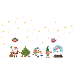 Ambiance - sticker sticker no�l sous un ciel �toil�