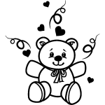 Ambiance - sticker sticker nounours plein d'amour