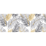 Ambiance - sticker sticker occultant et privatif pour fentre 1 mtre x 40 cm feuilles de palmier chic ...