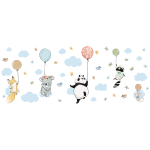 Ambiance - sticker sticker occultant et privatif pour fen�tre 100 x 40 cm animaux heureux envol�s