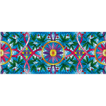 Ambiance - sticker sticker occultant et privatif pour fen�tre 100 x 40 cm vitrail lianes et fleurs