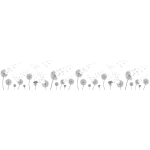Ambiance - sticker sticker occultant et privatif pour fen�tre 2 m�tres x 40 cm pissenlits