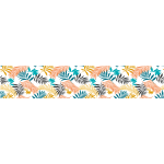 Ambiance - sticker sticker occultant et privatif pour fen�tre 200 x 40 cm feuilles de palmier color�es ...