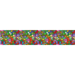 Ambiance - sticker sticker occultant et privatif pour fen�tre 200 x 40 cm vitrail multicolor