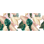 Ambiance - sticker sticker occultant et privatif pour fen�tre feuilles tropicales