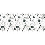 Ambiance - sticker sticker occultant et privatif pour fen�tre roses noires et fleurs