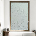 Ambiance - sticker sticker occultant vitrostatique lignes design - 2 m�tres x 45 cm