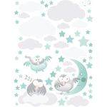 Ambiance - sticker stickers oiseaux dormeurs � chaque instants
