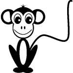 Ambiance - sticker stickers ordinateur petit singe