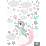 Ambiance - sticker stickers ourson parmis les �toiles