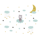 Ambiance - sticker stickers ourson au paradis du sommeil