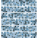 Ambiance - sticker pack de 6 stickers frises carrelages aliaga adouci