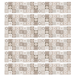 Ambiance - sticker pack de 6 stickers frises carrelages brundino