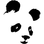 Ambiance - sticker sticker panda en portrait