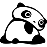 Ambiance - sticker sticker panda tourne autour