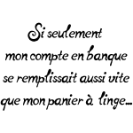 Ambiance - sticker sticker panier  linge