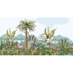 Ambiance - sticker papier peint panoramique jungle pr�encoll� de la savane h 250 x l 480 cm