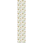 Ambiance - sticker papier peint pr�encoll� abstrait fleurs vertes h300 x l60 cm