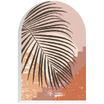 Ambiance - sticker papier peint pr�encoll� arche feuille de palmier au maroc