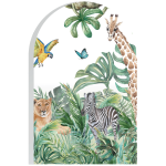 Ambiance - sticker papier peint pr�encoll� arche jungle africaine
