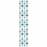 Ambiance - sticker papier peint pr�encoll� boh�me ethnique bleus h300 x l60 cm